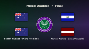 Storm Hunter / Marc Polmans vs. Marcelo Arevalo / Jelena Ostapenko
